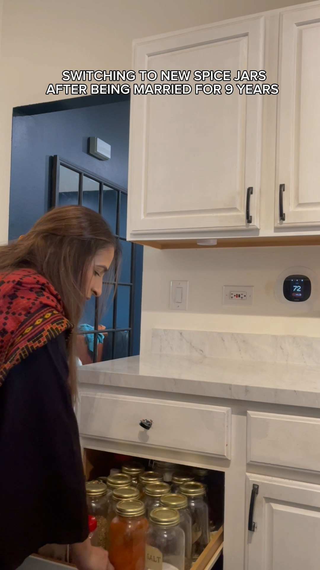 kitchen spice cabinet organization- spring cleaning 

#LTKHome #LTKFindsUnder50