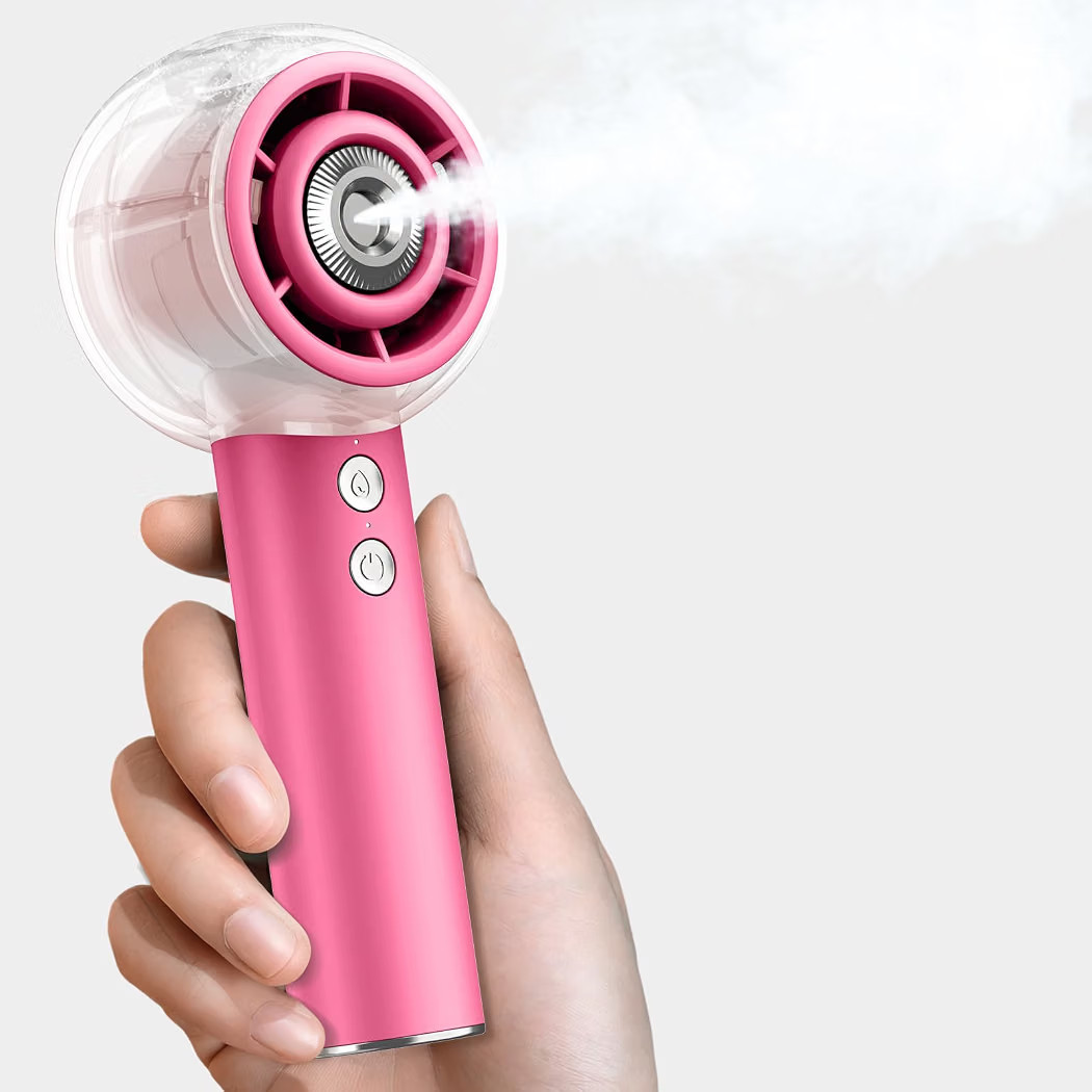 Misting Portable Fan, 6000mAh Handheld Fan Rechargeable, Powerful Turbo Fan | Amazon (US)