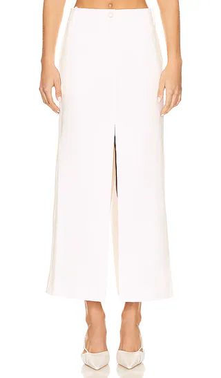 Maxi Pencil Skirt in Egret | Revolve Clothing (Global)