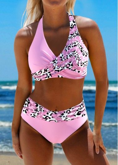 New In
        MODLILY® Surplice Leopard Light Pink Bikini Set | modlily.com