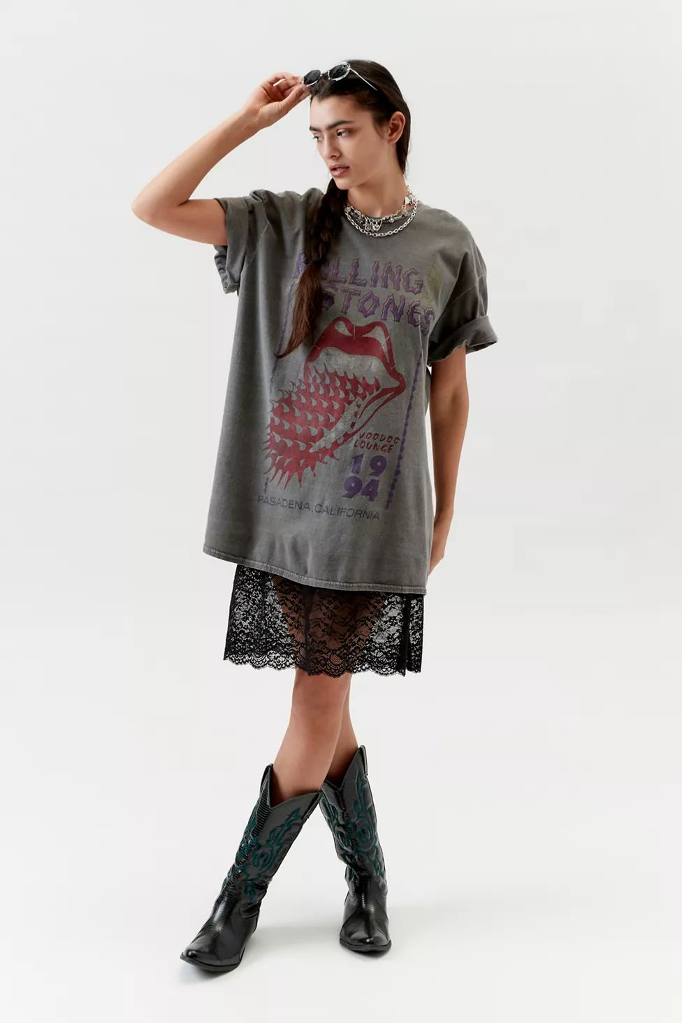 Rolling Stones Voodoo Lounge Oversized Tee | Urban Outfitters (US and RoW)