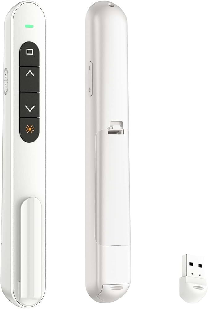 QUI Presentation Clicker for PowerPoint, RF 2.4GHz USB Wireless Presenter Remote with Volume Cont... | Amazon (US)