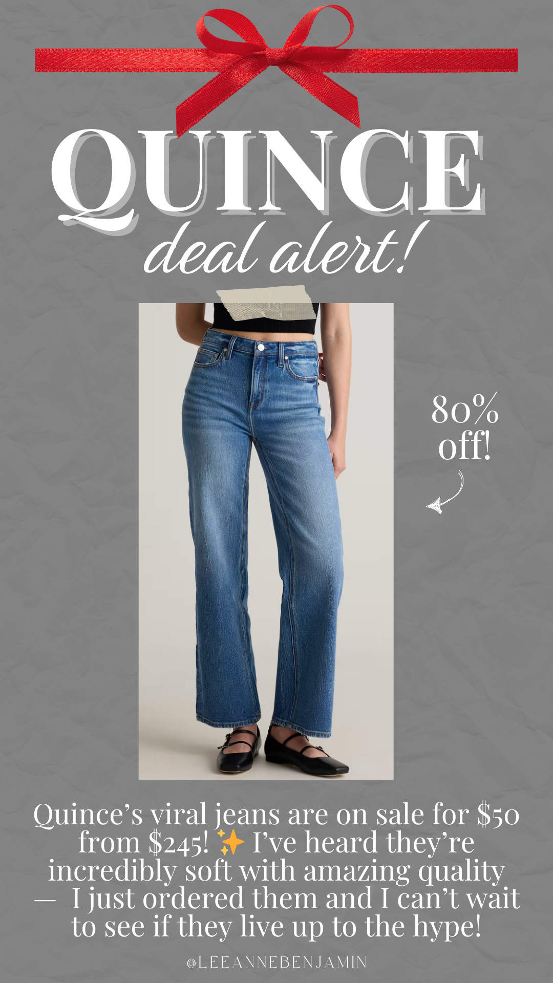 Regularly $245, now just $50! The viral Quince jeans are now on sale!  

 #LTKootd #LTKmomlife #LTKSaleAlert