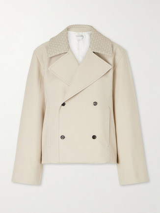Bottega Veneta Intrecciato Wool-Blend Jacket