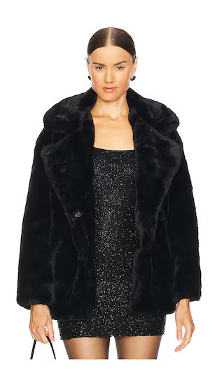 BLANKNYC Faux Fur Coat in Black. - size S (also in L) | Revolve Clothing (Global)