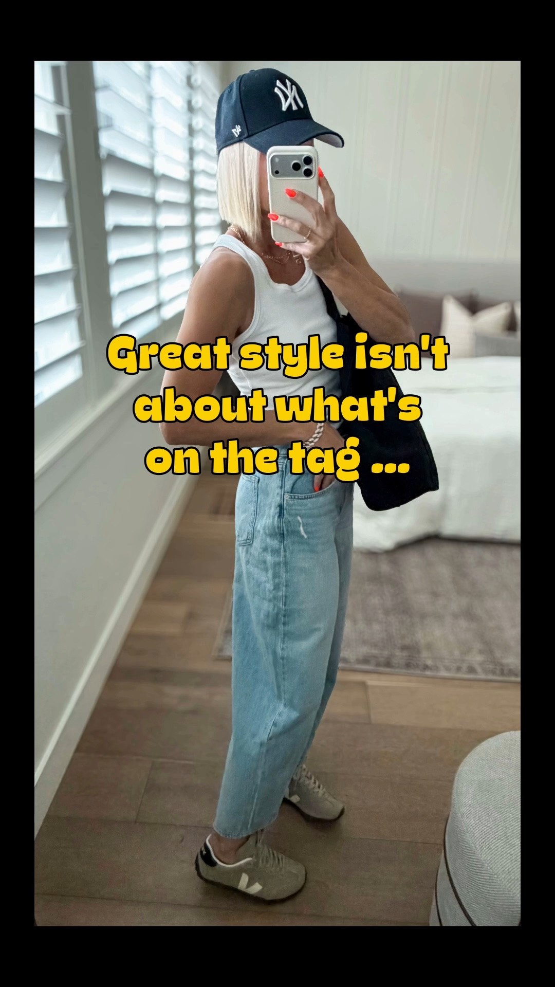 Mixing high + low, choosing comfort, and buying pieces that actually earn their place in your closet. That’s how we do it!
Here are a few staples I reach for on repeat and wear tons of different ways. 🤍
Tank: fits tts, wearing a medium 
Jeans: I sized up to a 6, regular length (I think barrel jeans look BEST looser and longer) 👌
Shoes: fit tts, I’m a true size 9 and wearing EU40 (I’m eyeing the green pair too 🐍!)

#LTKmomlife #LTKOver40 #LTKgrwm