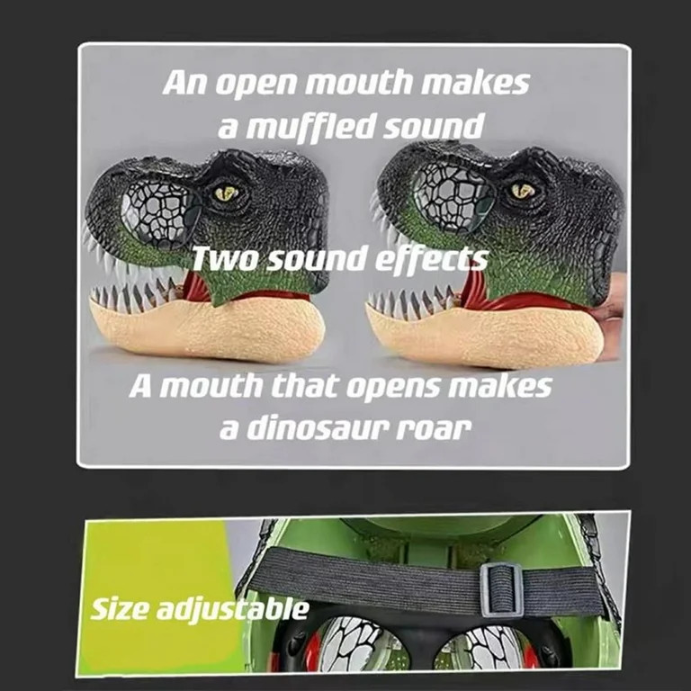 Dcenta Electric Dinosaur Mask Inspired by Jurassic World Movie, Realistic Textures and Colors, Ag... | Walmart (US)