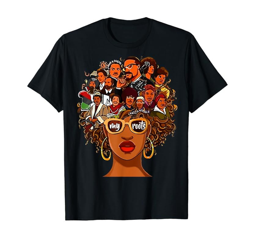 I Love My Roots Back Powerful History Month Pride DNA Gift T-Shirt | Amazon (US)