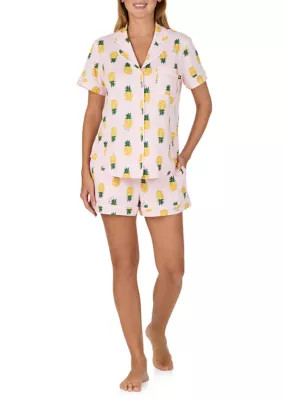 Women's Print Pajama Shorts Set | Belk