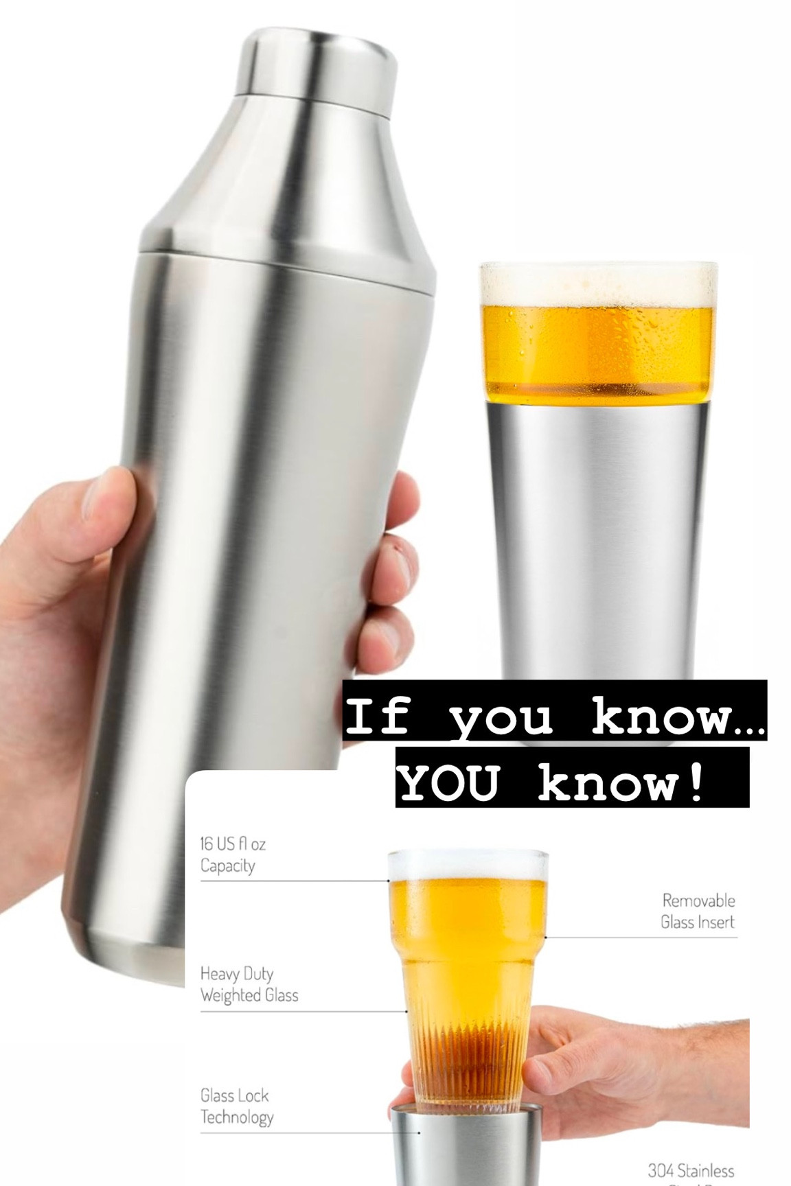 Truly, the best cocktail shaker ever exclamation it’s double insulated your hand does not get cold while shaking, and it creates the perfect ice crystals in your drink. The beer glass is also a winner when it comes to keeping your drinks cold. Especially a beer.!  

#LTKGiftGuide #LTKHoliday