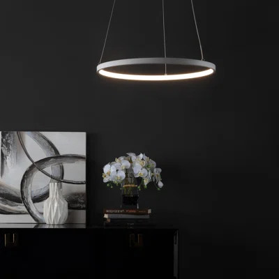 Shangrila 1 - Light Unique / Statement Drum LED Pendant Ivy Bronx | Wayfair North America