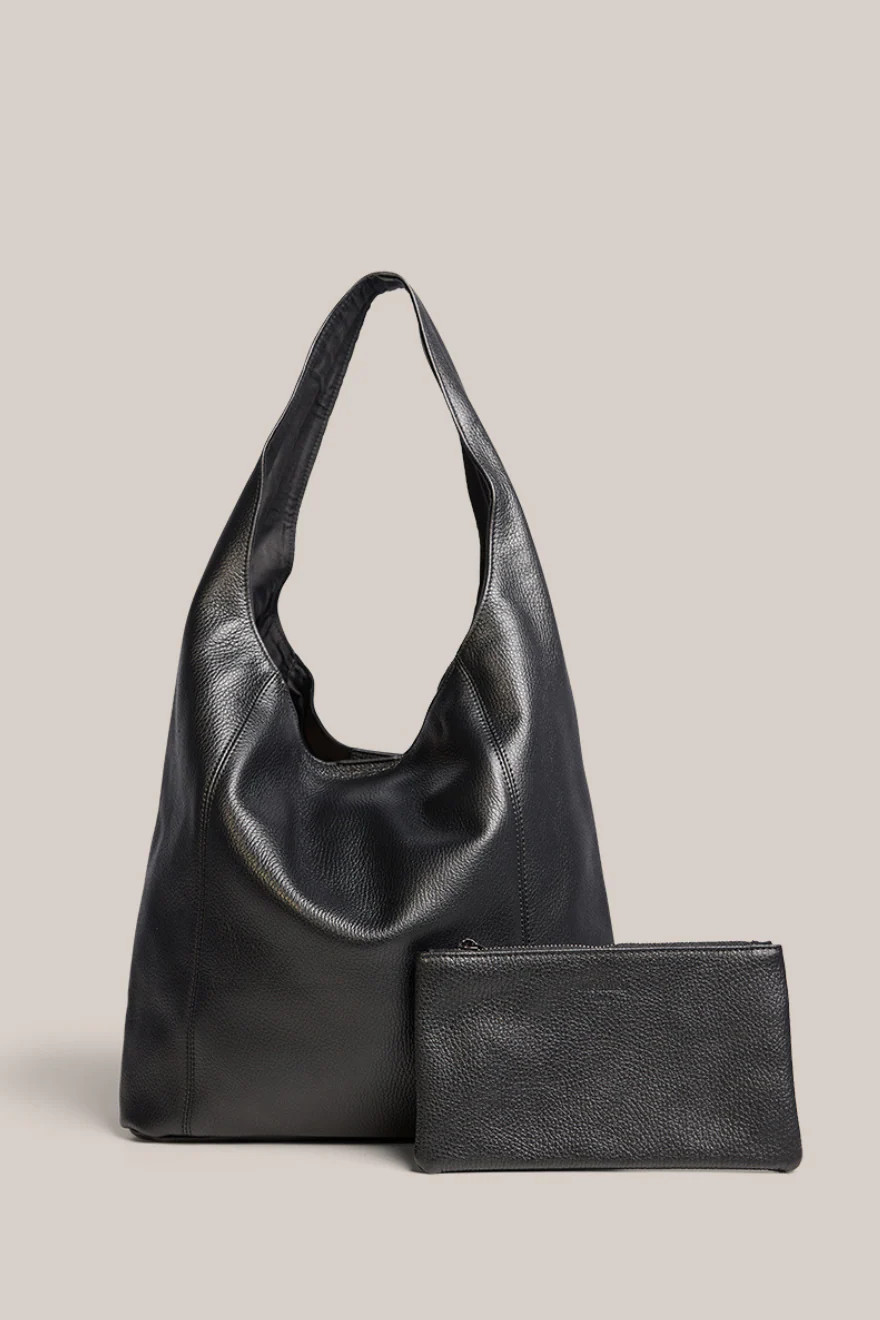 Scarlett 2.0 Black Leather Hobo | VESTIRSI