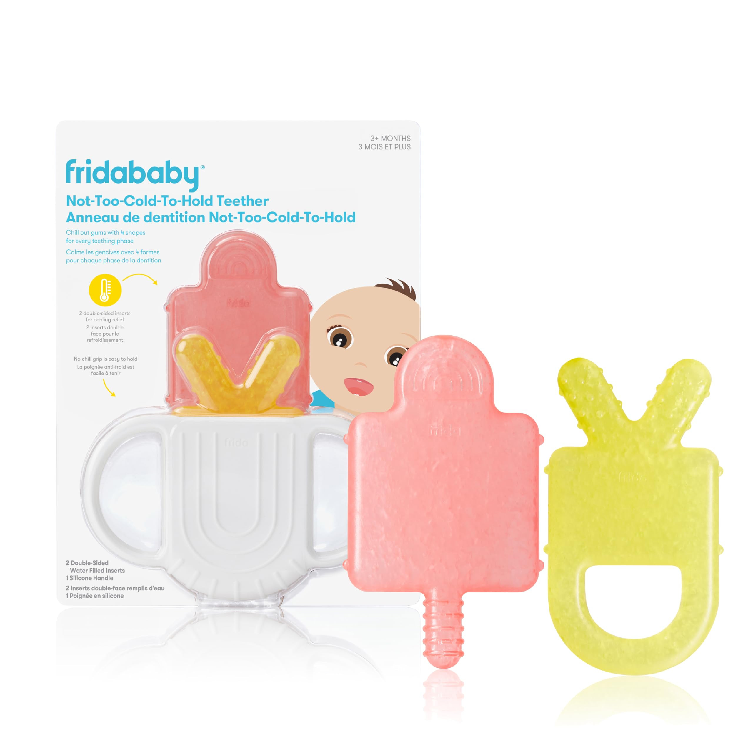 Frida Baby Teething Relief Not-Too-Cold-to-Hold Baby Teether| BPA-Free Silicone Teething Toys | Amazon (CA)
