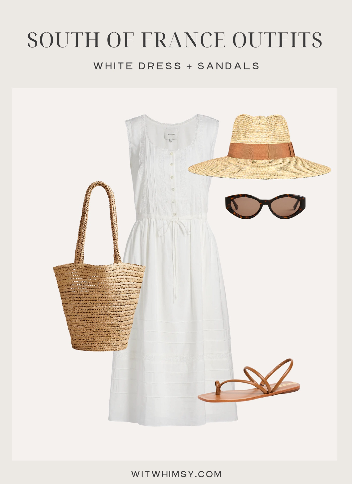 What to wear in the south of France — white sundress and straw hat 

#LTKStyleTip #LTKSeasonal #LTKTravel