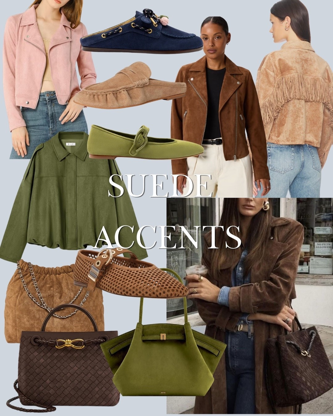 Suede layers add a rich texture to all of the fall fashion! I love the bomber jackets and pretty color flats!

#LTKSeasonal #LTKootd #LTKOver40