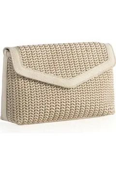 Kaia Woven Faux Leather Clutch | Nordstrom