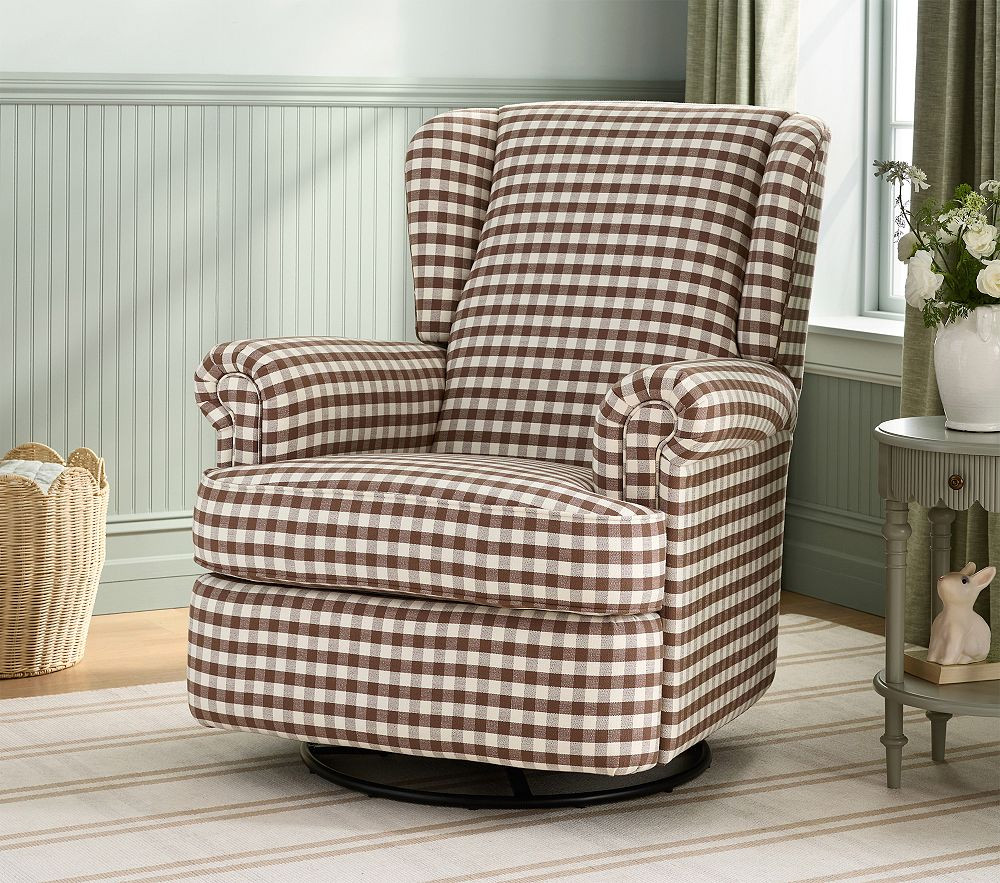 Chris Loves Julia Lakehouse Swivel Glider Recliner | Pottery Barn Kids
