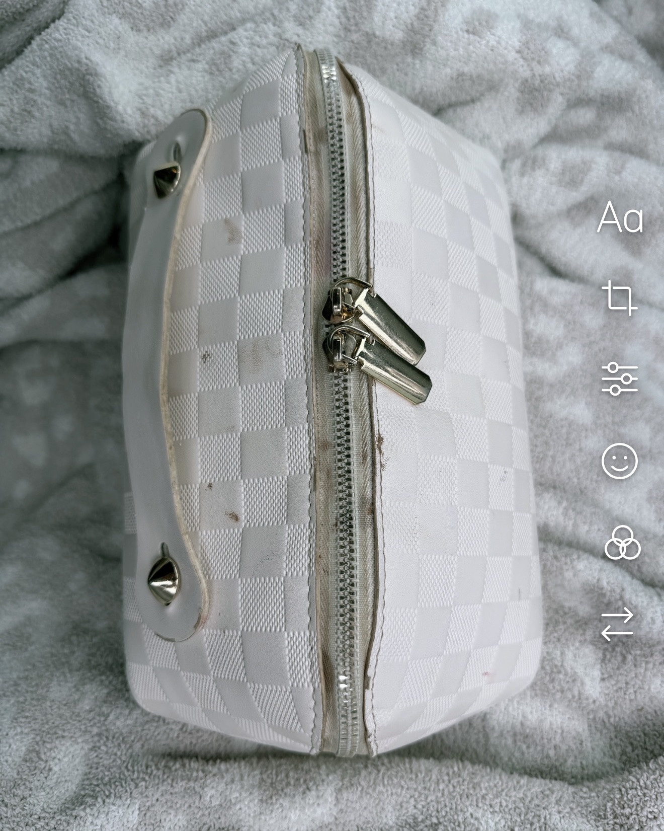 She needs a good cleaning but I swear by this make up/toiletry bag! The way she zips up and then folds out she can fit soooo much and isn’t bulky. Definitely a repurchase for me. #LTKmakeup #LTKbag

#LTKgrwm #LTKmorningroutine #LTKBeauty