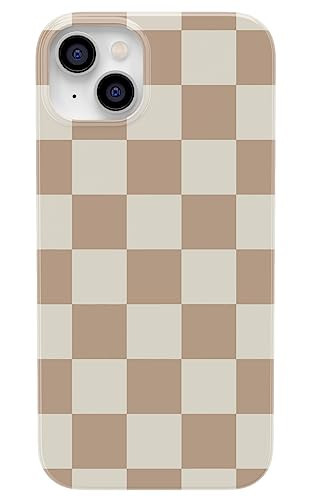 Casely iPhone 15 Case | Fit Check | Neutral Checkerboard Checkered Classic Case | Compatible with MagSafe | Amazon (US)