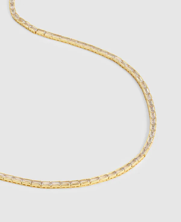 The Tennis Collection Baguette Crystal Necklace | Madewell