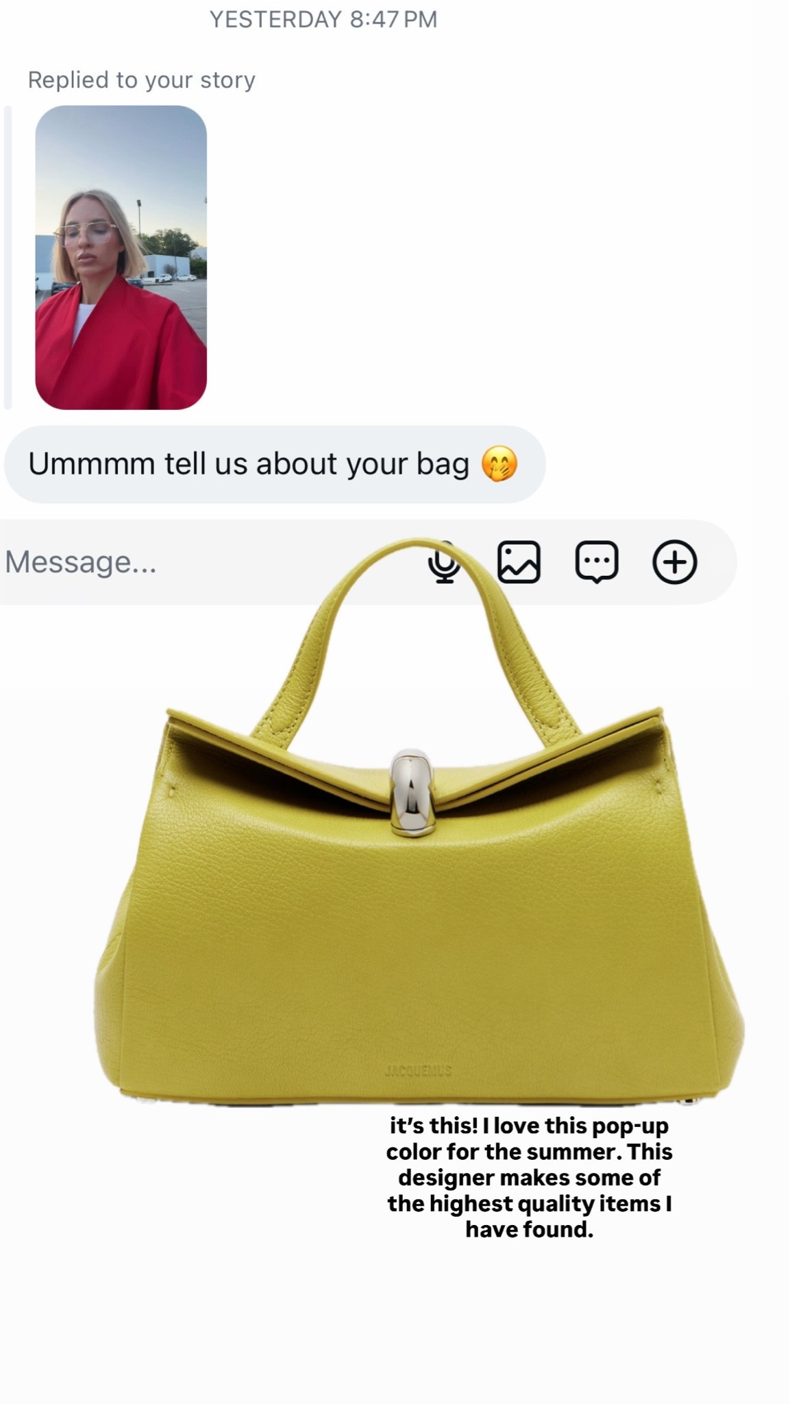 I’m obsessed with this color. I don’t own anything like it and surprisingly it goes with so many in my outfit. ￼

#LTKTravel #LTKdayinmylife #LTKootd