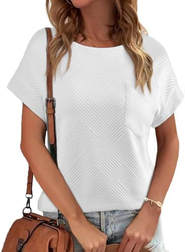 EVALESS Blouses for Women Dressy Casual 2026 Trendy Fashion Summer Cap Short Sleeve Going Out Top... | Amazon (US)