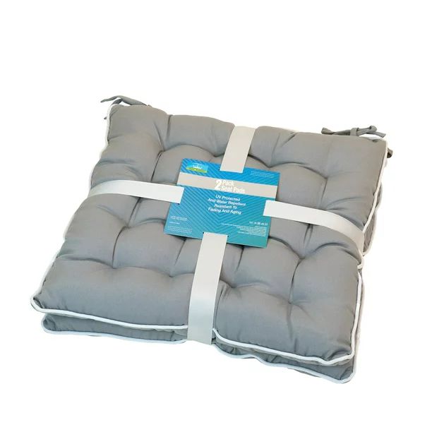 Innovy Products 2pk Spunpoly Indoor/Outdoor Seat Cushions with Flame Retardant Filling | Walmart (US)