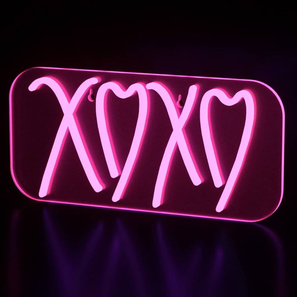 Neon Sign for Wall Decor, 16in x 8in Large Room Decor Lights, XOXO Neon Sign for Bedroom USB Powe... | Amazon (US)