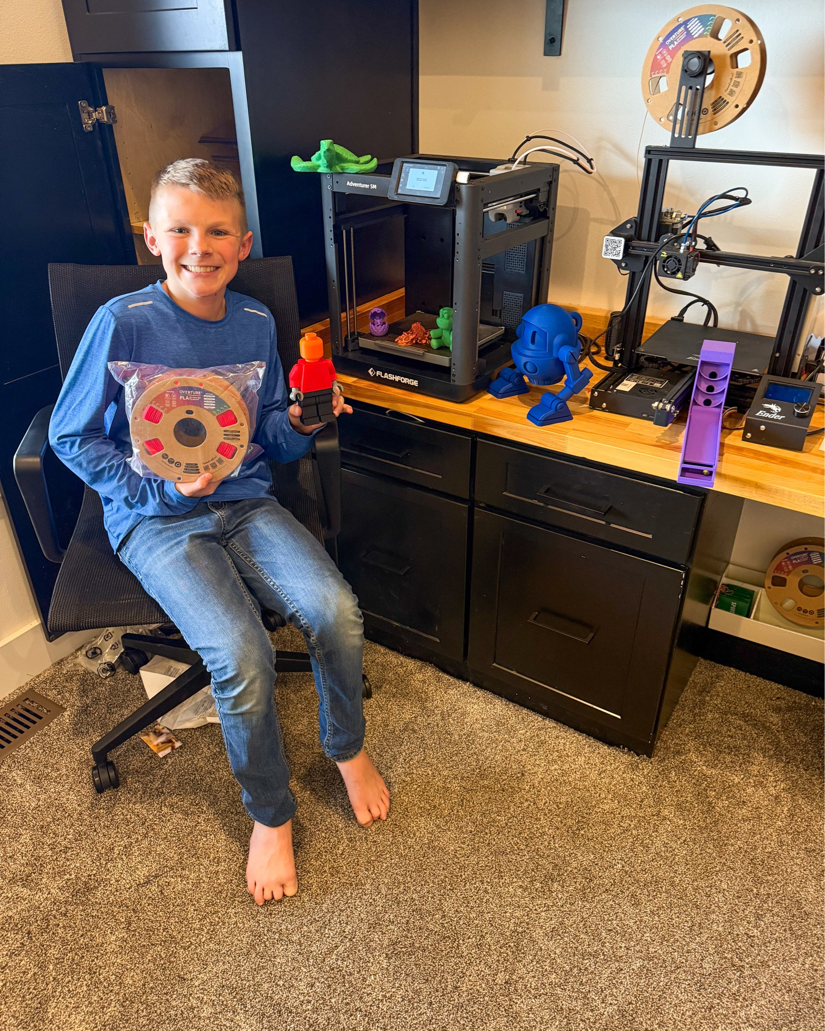Jude has loved learning 3d printing! He recently upgraded his printer and it’s been an even better experience. 
I’ve linked his current printer below as well as our favorite brand of filament and accessories to get you started! As for learning, YouTube is your friend! 

#LTKWatchNow #LTKFamily #LTKHome