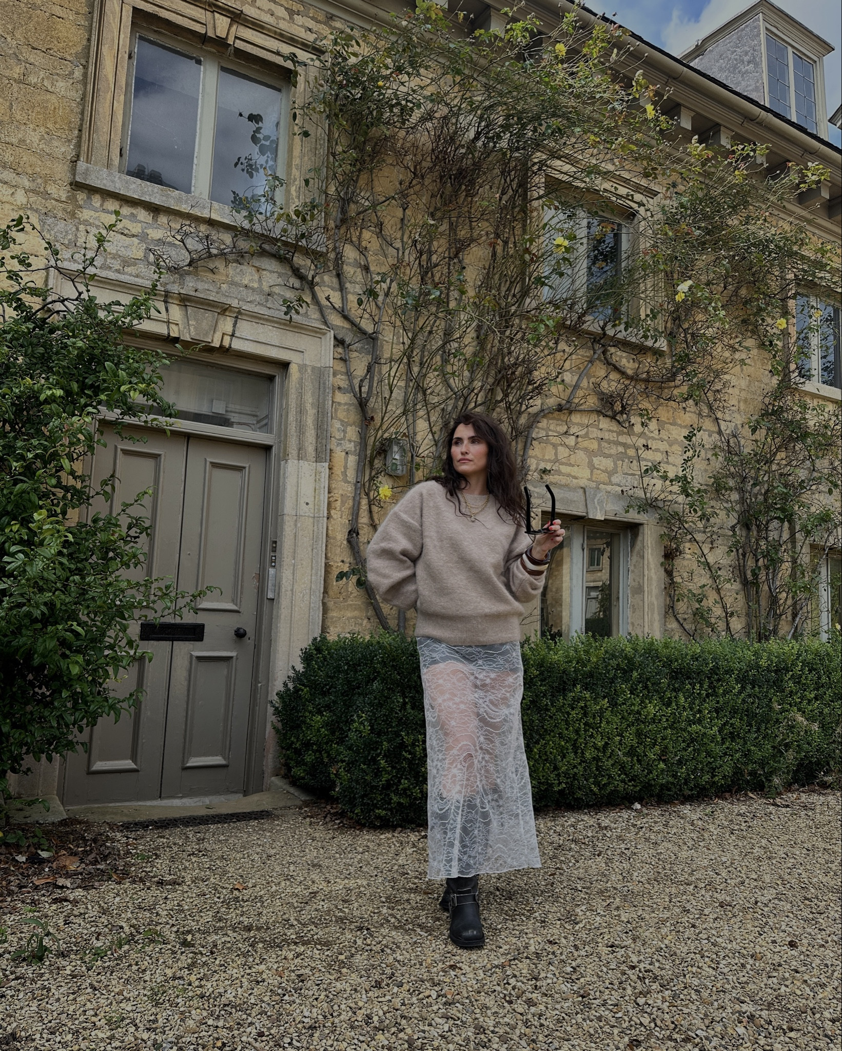 Autumn outfit, buckle boots, autumn boots, fall boots, fall outfit, cream sweater, brown sweater, brown knitwear, cosy outfit, lace maxi skirt, white skirtt

#LTKuk #LTKautumn #LTKstyletip