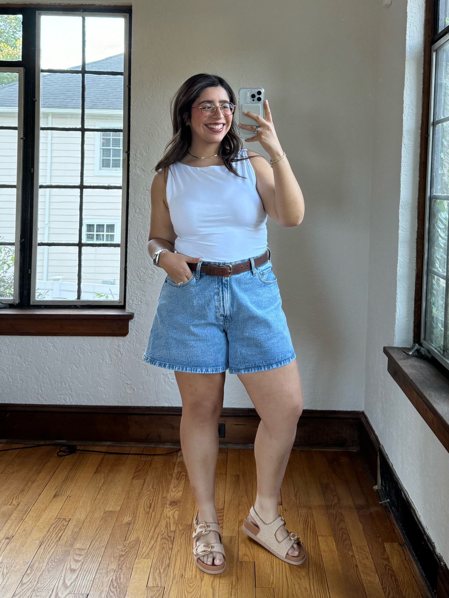Wearing medium in the top
Size 31 in the shorts for oversized fit

#LTKFindsUnder50 #LTKShoeCrush #LTKMidsize