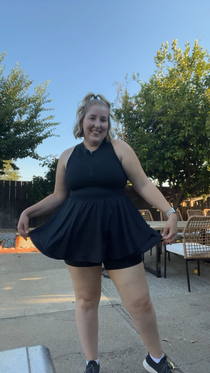 Pickleball fit check🖤 

#LTKActive #LTKFitness #LTKPlusSize