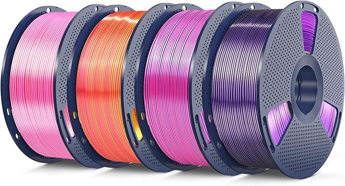 SUNLU 4KG Dual Color Silk Filament, Silk PLA 3D Printer Filament 1.75mm, Dimensional Accuracy +/-... | Amazon (US)