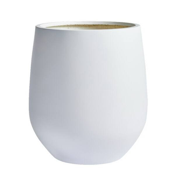 DreamPatio La Mirada 1-piece Fiberstone Tapered Planter - 15x15x16.5 - Antique White | Bed Bath & Beyond