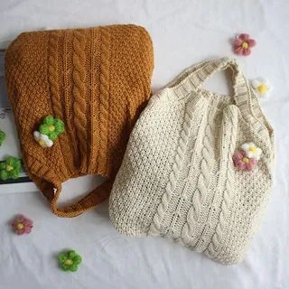 Knit Tote Bag | YesStyle Global