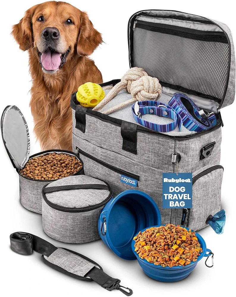 Rubyloo The Original Doggy Bag™ | Dog Travel Bag for Supplies with 2 BPA-Free Collapsible Dog B... | Amazon (US)