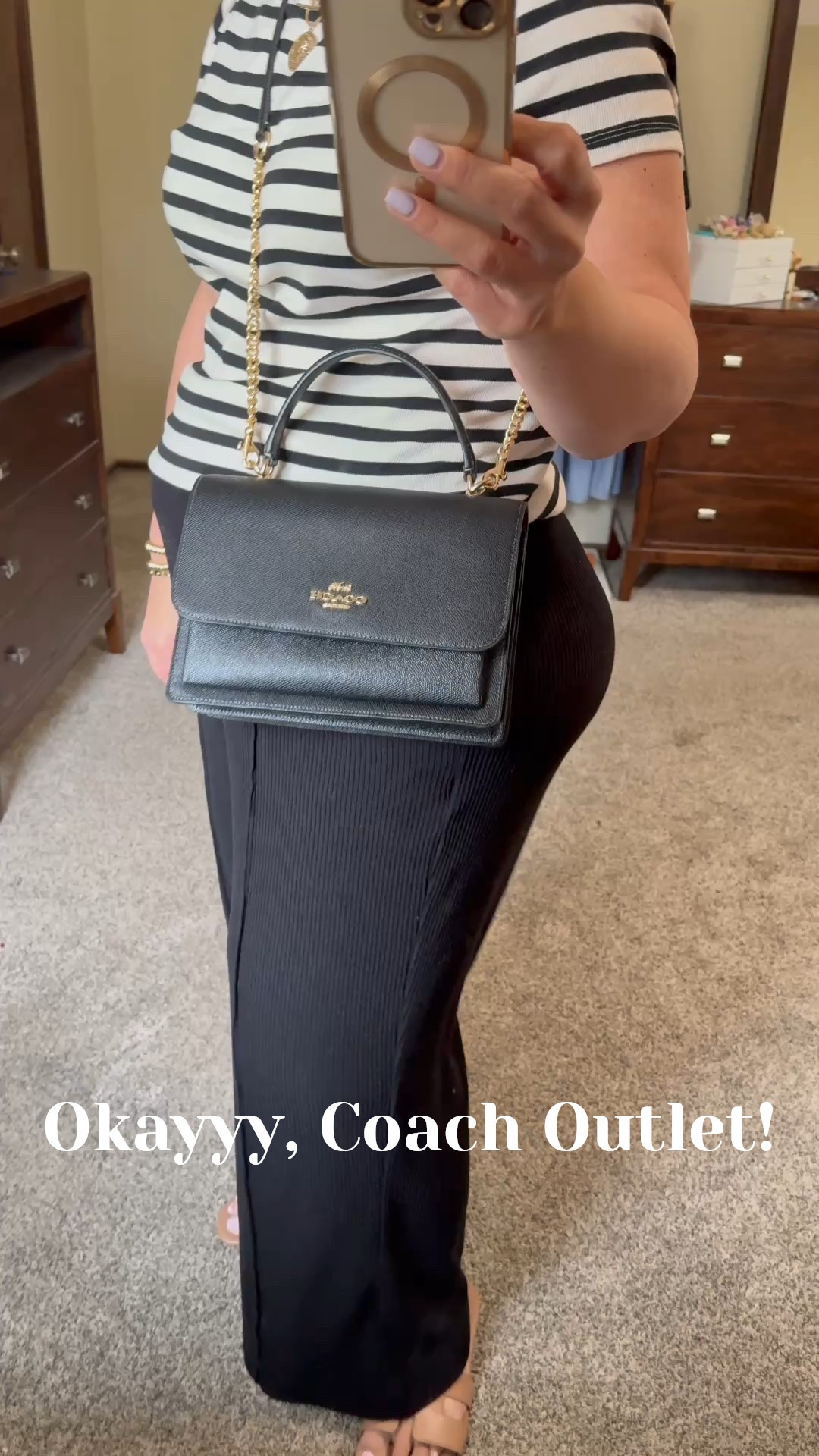 This new Coach Outlet bag is so gorgeous! Major Louis Vuitton Pochette Metis vibes but this is under $200 and full leather. This is the Klare Top Handle and I LOVE HER! 

#LTKItBag #LTKOver40 #LTKStyleTip