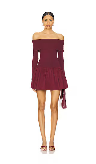 ALL THE WAYS Madley Mini Dress in Burgundy. - size M | Revolve Clothing (Global)