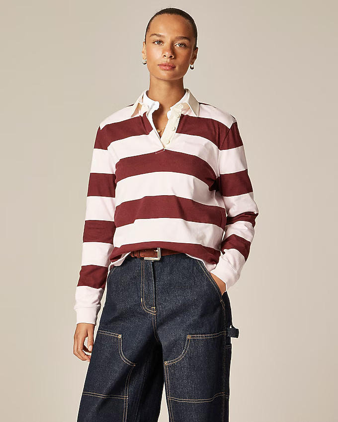 New premium-weight classic rugby shirt | J. Crew US