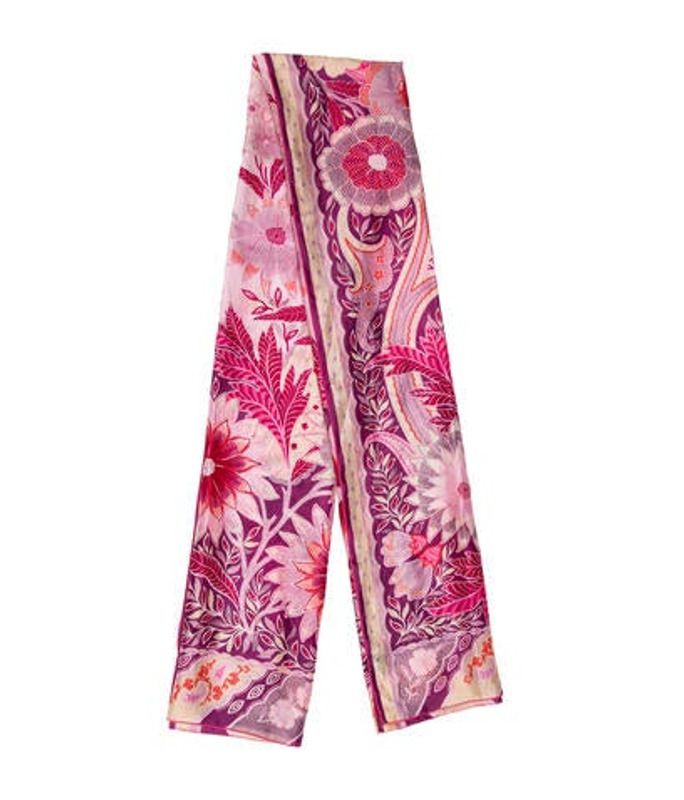 Etro Silk Printed Scarf Pink Etro Silk Printed Scarf | The RealReal