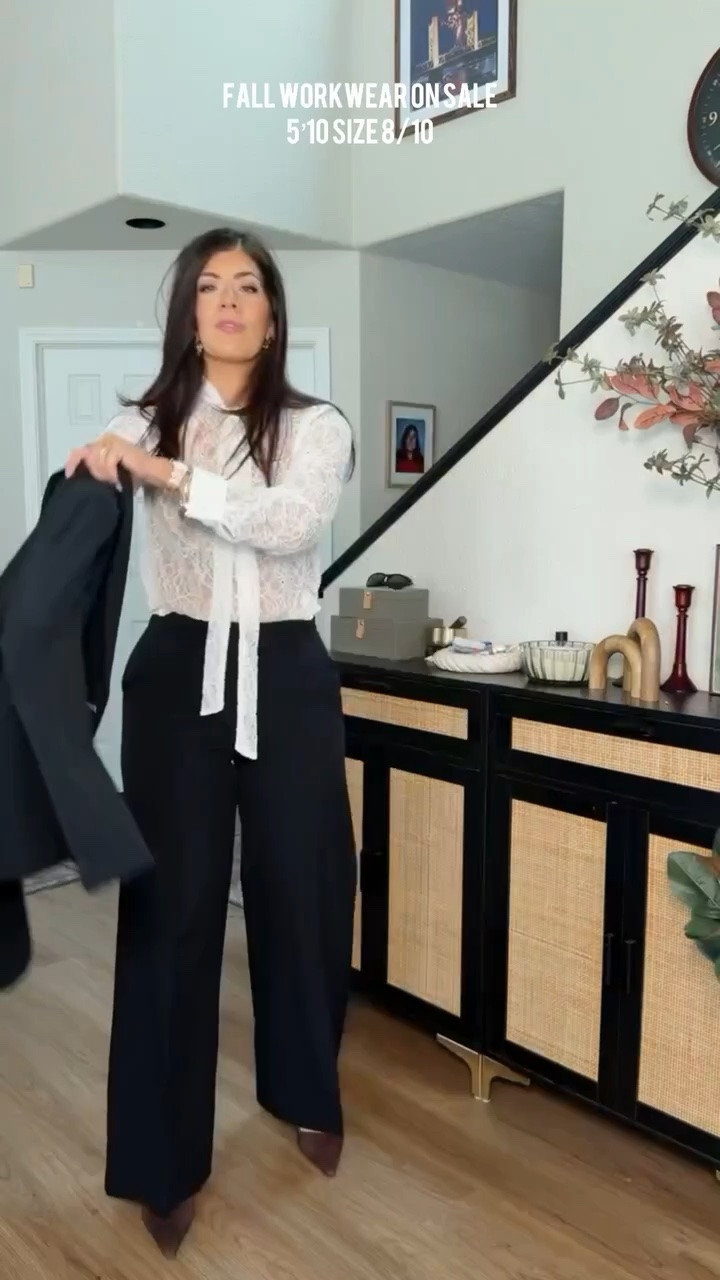 Fall workwear on sale from Express! Wearing a size medium in the lace top and blazer and a 10 long in the trousers

Midsize, midsize fashion, fall fashion, fall workwear, trendy fall fashion, midsize workwear, express workwear, midsize express style

#LTKSaleAlert #LTKMidsize #LTKWorkwear