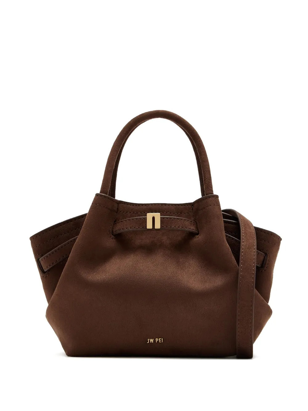 JW Pei mini Hana structured handbag - Brown | Farfetch Global