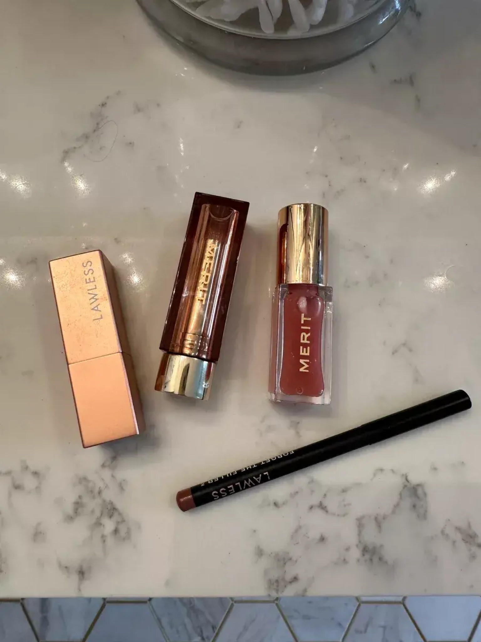 new clean lip combo: lawless liner nude honey merit lipstick baby lawless lipstick platinum merit gloss jete. This combo is great for a fresh spring lip look! 

#LTKbeauty #LTKstyletip #LTKfindsunder50