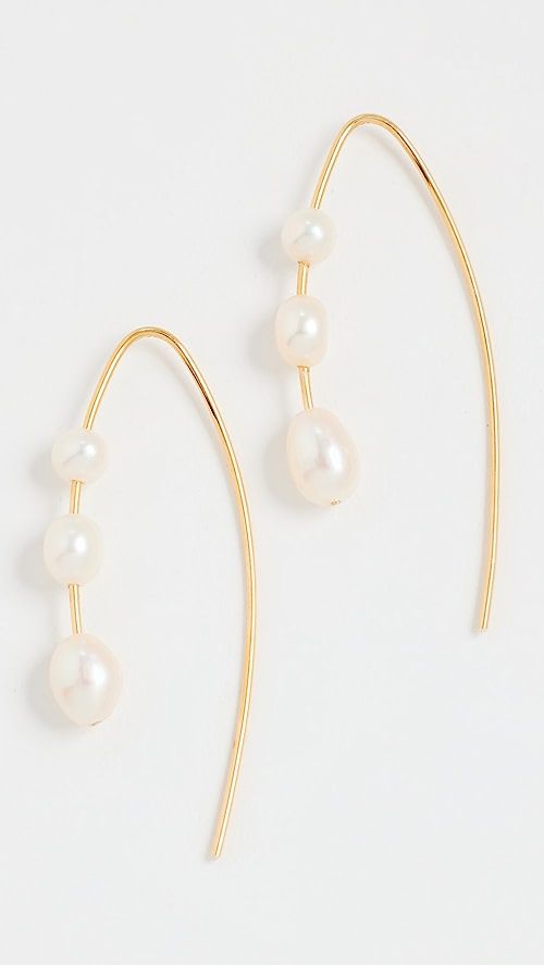 Pearl Threader Earrings | Shopbop
