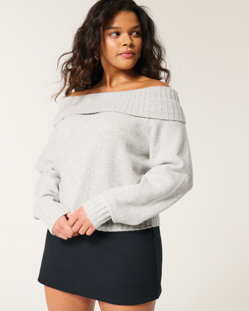 Women's Hollister Comfy Cloud Off-the-Shoulder Sweater | Women's | HollisterCo.com | Hollister (US)