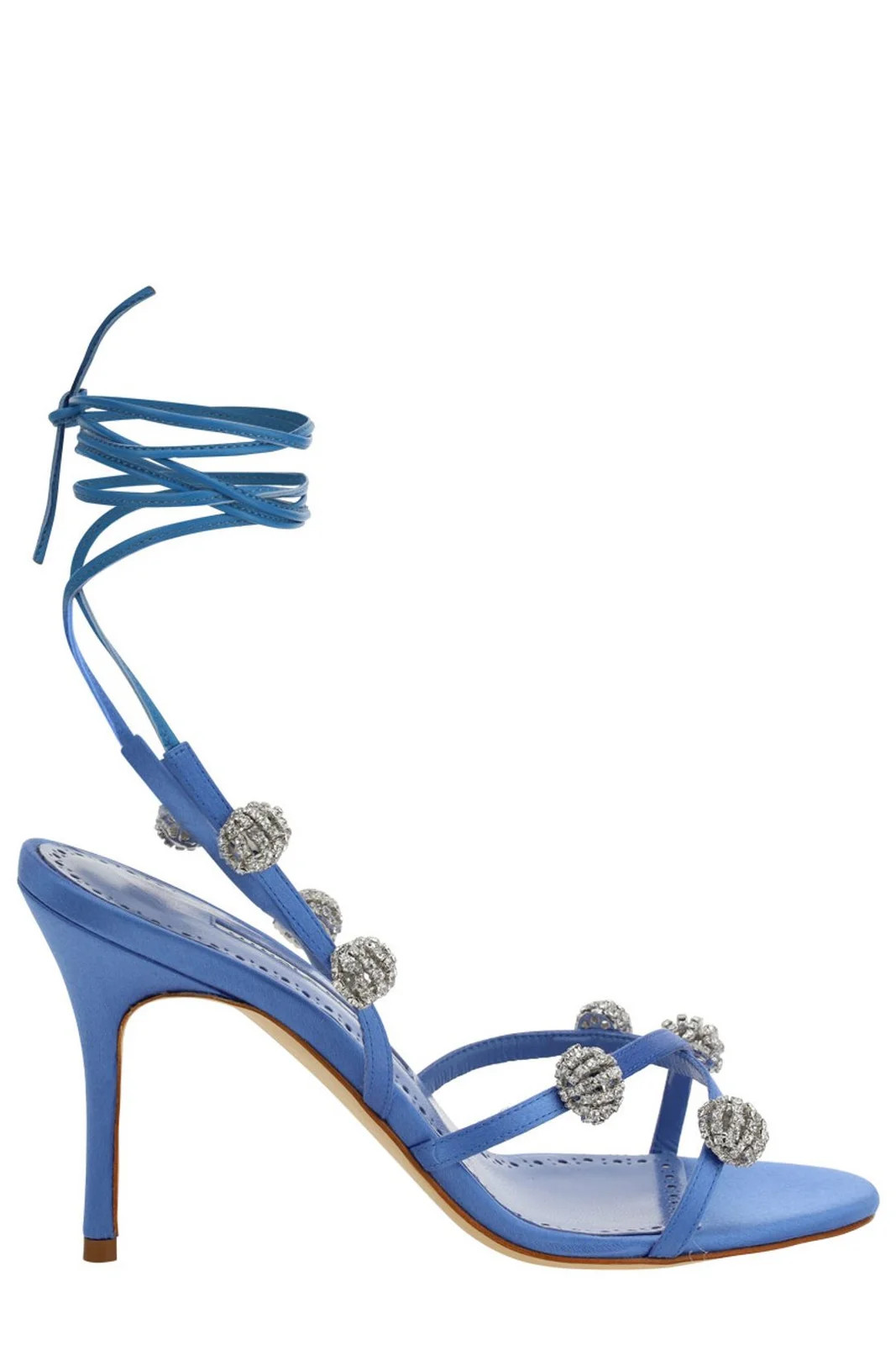 Manolo Blahnik Elsaka Embellished Strappy Sandals | Cettire Global