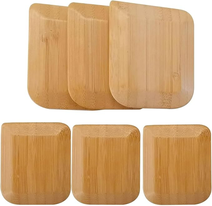 Bamboo Pan Scraper Tool (Pack of 6), Size 2.8" x 2.4" Eco-Friendly Pot Scraper,Clean Pans, Dishes... | Amazon (US)