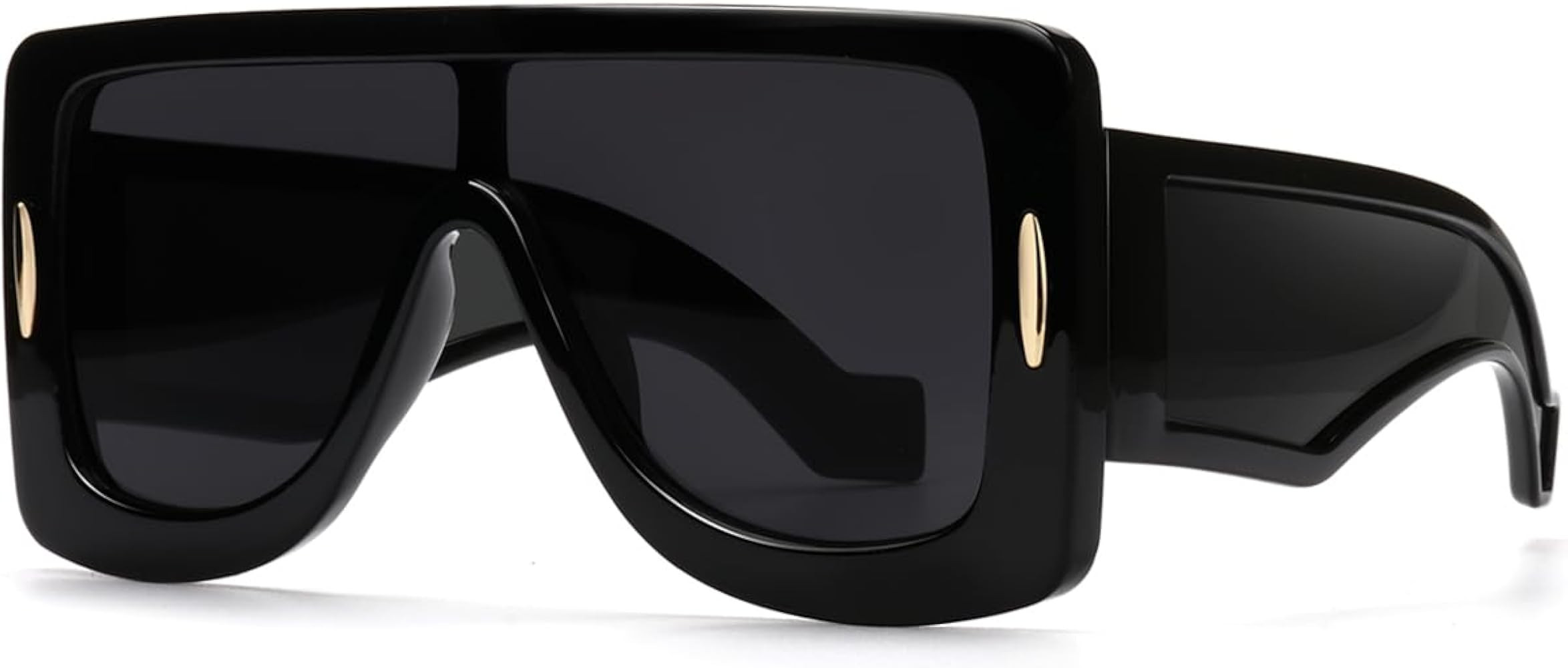GFUIARA Trendy Anagram Mask Sunglasses for Women Men Oversized Flat Top Fashion Shield Sun Glasse... | Amazon (US)