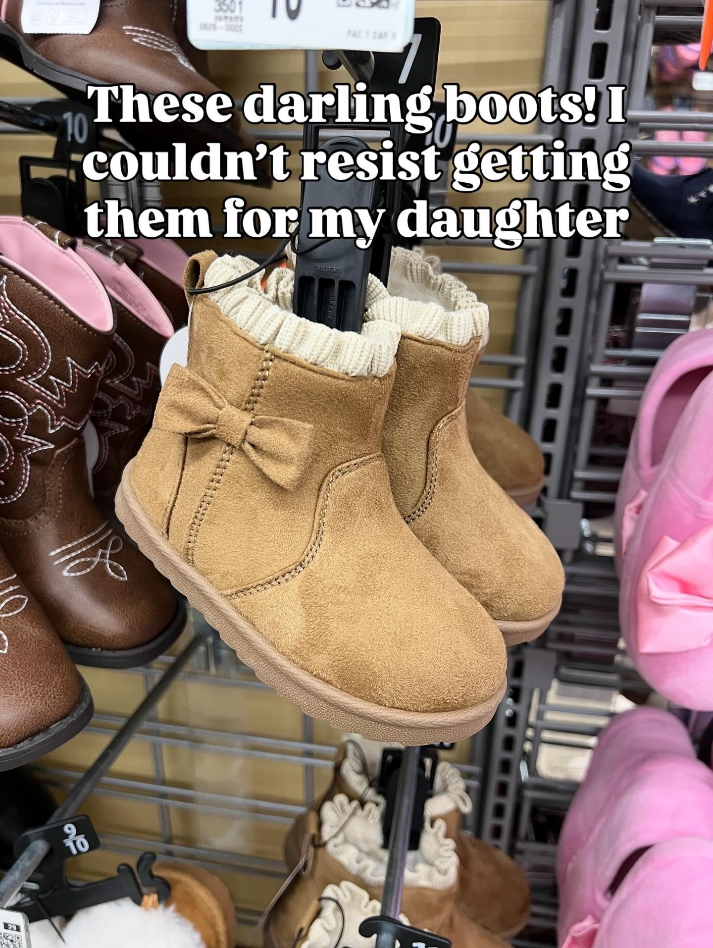 The cutest Walmart faux shearling boots for girls. They have a side Velcro opening, it’s a little tough to get open but at least they stay on. #walmartfashion 

#LTKFindsUnder50 #LTKFindsUnder100 #LTKKids