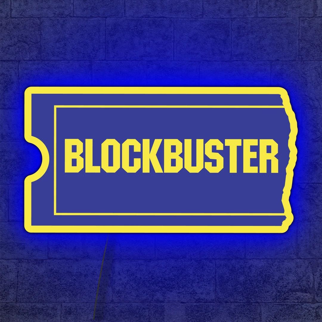 Blockbuster Neon Sign Blockbuster Led Sign Blockbuster Sign - Etsy | Etsy (US)